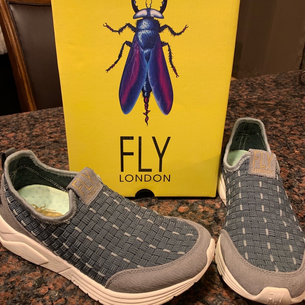 Fly London grey sneakers size 38